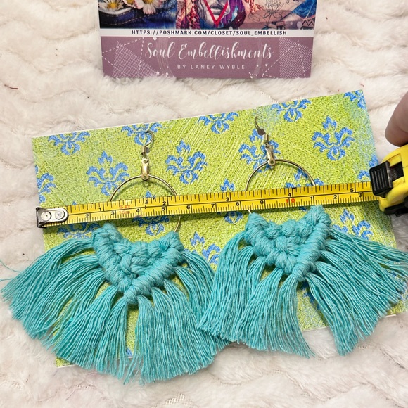 🆕»-»FaNcY MoDeRn DaY HoOpS w/a tWiSt« HaNdCrAfTeD »ClAsSiC bOhO sTyLe EaRrInGs - Picture 7 of 16